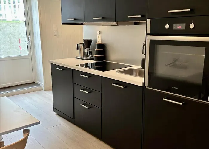 Down Town With Outside Area In Apartment Kristiansand